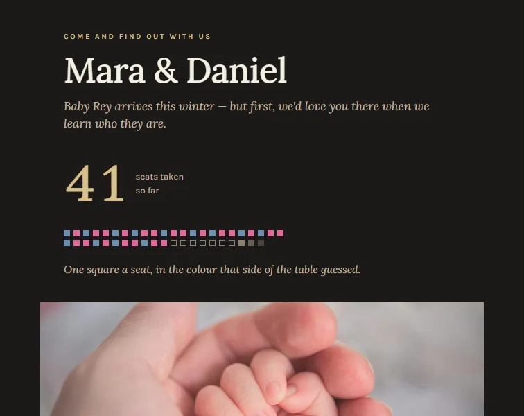 Long Table invitation design preview